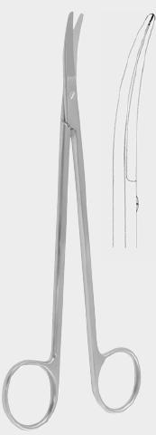 Нейрохірургічні ножиці ТОННІ АДСОН (TOENNIS ADSON), вигнуті, 18 см (cm)